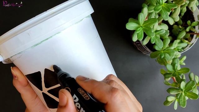 DIY Flower Pot / Recycle Yogurt Container / Recycled craft / Best Out Of Wastes /Piyali's Craft Zon смотреть онлайн