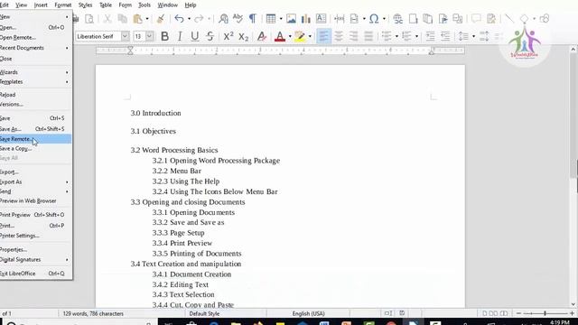 Libre Office-HOW TO CREATE SAVE AND OPEN FILES LIBRE WRITER смотреть онлайн