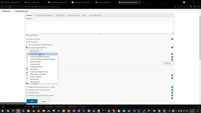 13)Build Parameters Active Choice Parameter смотреть онлайн