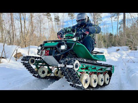 Гусеничный мини вездеход Патруль Трак Мини. Впечатляющий аппарат! смотреть онлайн