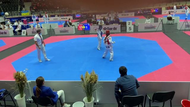 Zlatoslava Volosenko (UKR) Khuraman Javedzade (AZE) 33 kg European Taekwondo Cadet Championship 202 смотреть онлайн