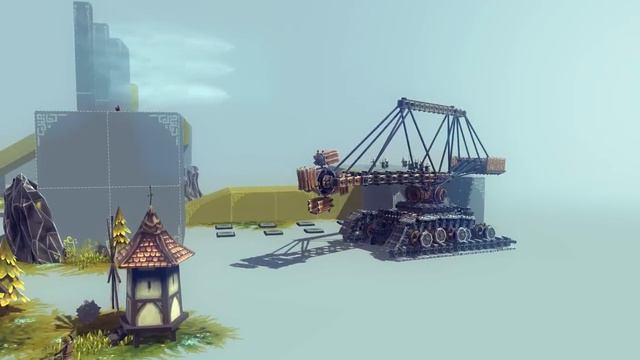 Besiege. Экскаватор, для добычи ископаемых открытым путем. смотреть онлайн