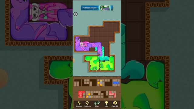 Прохожу первый Уровень сложность трудная (Puzzle Cats)