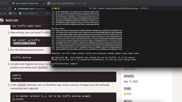 Simple Ethereum Dapp with React (Solidity Truffle Programming) 2021 смотреть онлайн