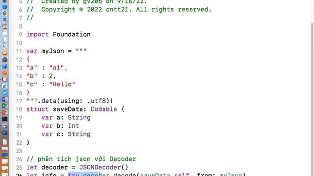 Parse JSON Codable in Swift смотреть онлайн