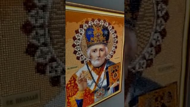 Алмазная Мозаика 40x50 Икона Николай Чудотворец Готовая Сборка!!! смотреть онлайн