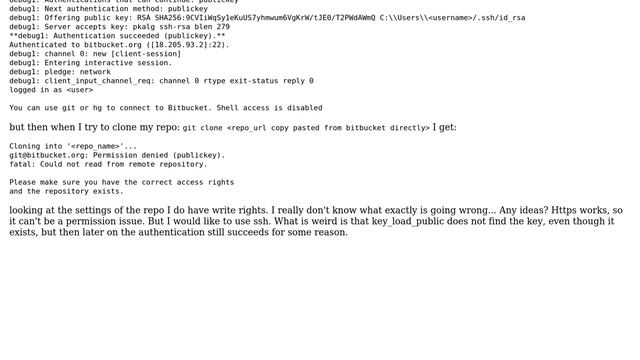Ssh authentication works, but git clone doesn't смотреть онлайн