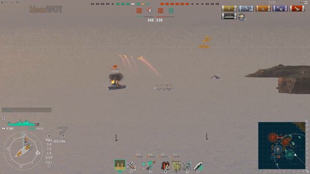 World of WarShips | Zao | 6 KILLS | 294K Damage - Replay Gameplay 1080p 60 fps смотреть онлайн
