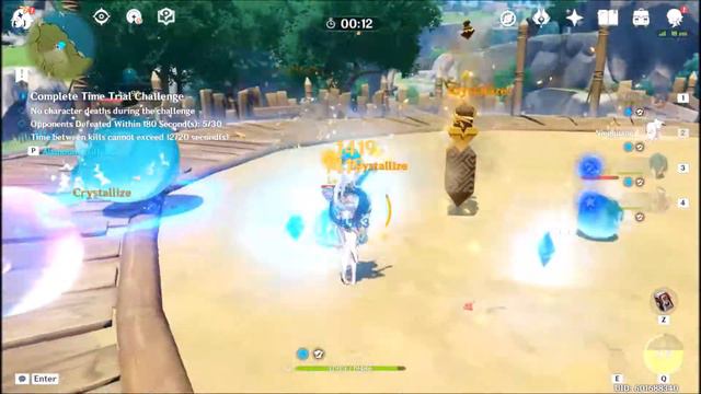 Contending Tides Extreme Difficulty - Dont Sweat it & Art of the Cannon Ball Genshin Impact Gamepla смотреть онлайн