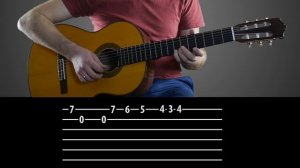 Имперский МАРШ на гитаре + ТАБЫ