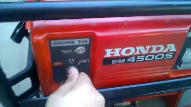 HONDA Electric Generator em 4500 S смотреть онлайн