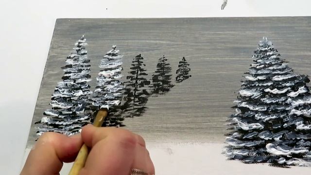 ХУДОЖЕСТВЕННЫЙ акрил! Как нарисовать снег акрилом смотреть онлайн