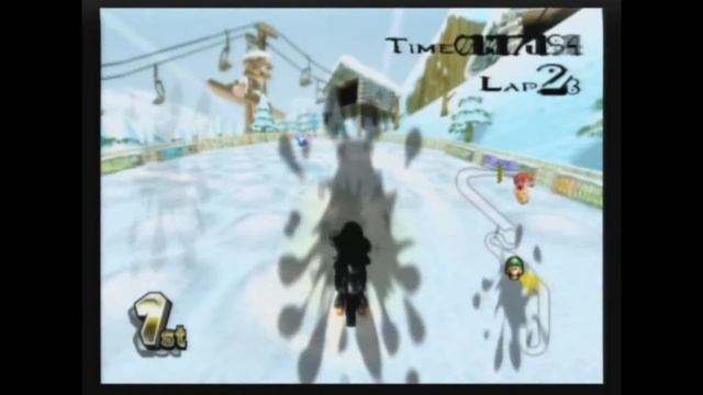 [MKWii] DK Summit/Snowboard Cross Backwards смотреть онлайн