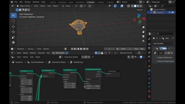 How to get the Distribute Points on Volume node смотреть онлайн