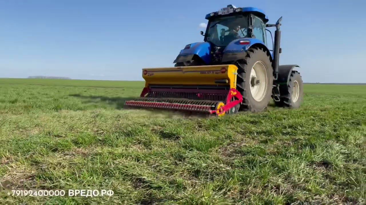 Подсев трав Vredo луговые травяные пастбищные сеялки в Липецкой области смотреть онлайн