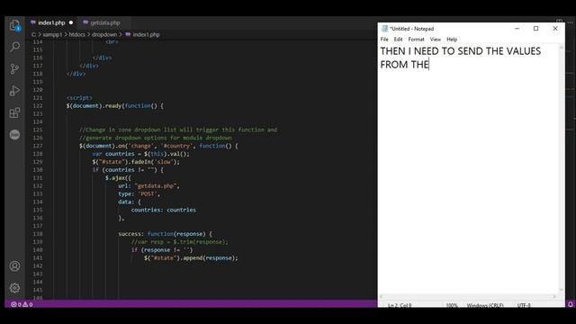 Populate Dropdown Based on MS SQL Server Using PHP, JQUERY , AJAX смотреть онлайн