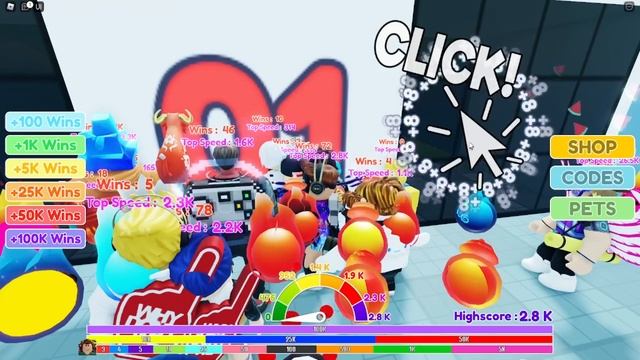 Играю в ? Race Clicker а режиме роблокс ЗАХОДИ ИГРАЙ СО МНОЙ!!! смотреть онлайн