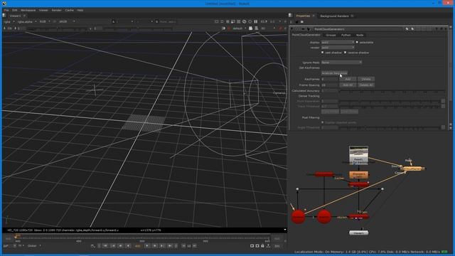 Nuke Matchmove and 3D Point Generator Tutorial смотреть онлайн