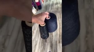 Пайетки на хлопке и лён в сочетании с другими пряжами. Образцы ✨