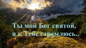 Ты мой Бог святой, я к Тебе стремлюсь..