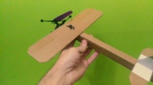СДЕЛАЛ САМОЛЕТ ИЗ КАРТОНА И ДРОНА И ОН ЛЕТИТ