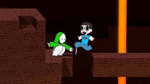 Дрим и его друзья проходят Майнкрафт.