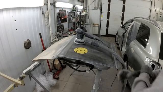 Как я перетираю грунт! Процесс грунтования, шлифовки и подготовки авто к покраске. Toyota часть 2 смотреть онлайн