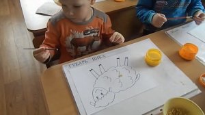 ЗАНЯТИЕ В ДЕТСКОМ САДУ.  Весёлые овечки