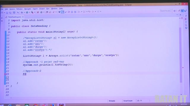 Collections Framework || Reading Data from Collection classes || lambda & method reference смотреть онлайн