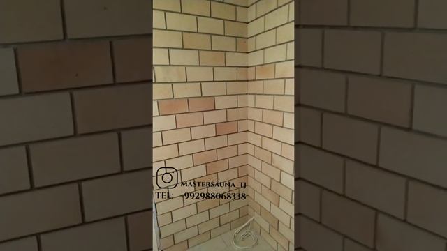 #Облицовка огнеупорный кирпич #сауна смотреть онлайн