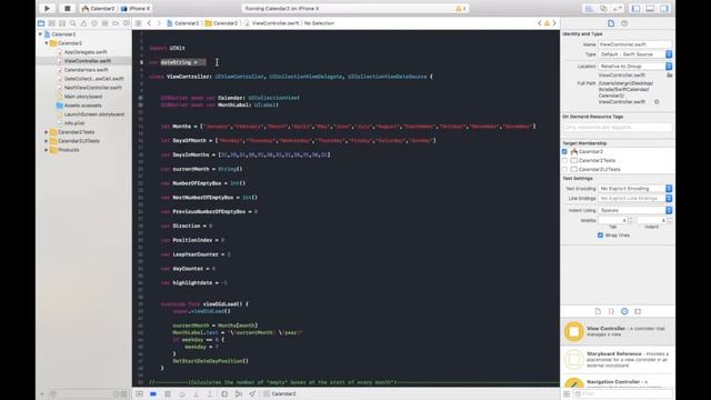 Swift Tutorial : Date selection in our Calendar ,change background of selected day and more! смотреть онлайн