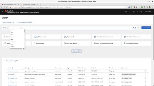 A Brief Demo of Advanced Cluster Manager for Kubernetes Search смотреть онлайн
