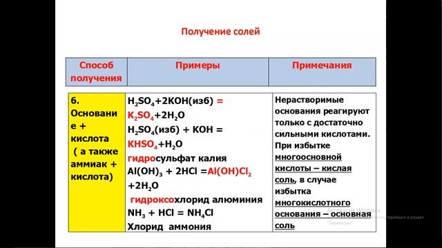 ? Получение солей. смотреть онлайн