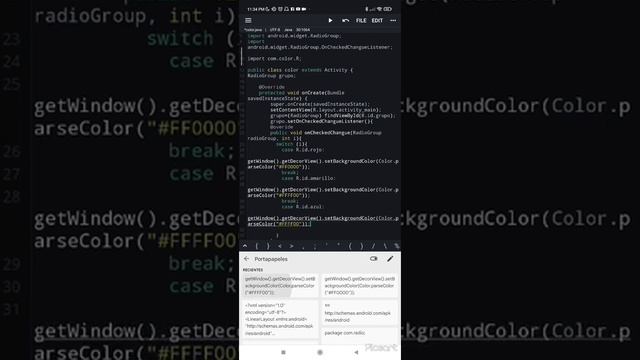 APLICACIÓN JAVA N-IDE COLORES смотреть онлайн