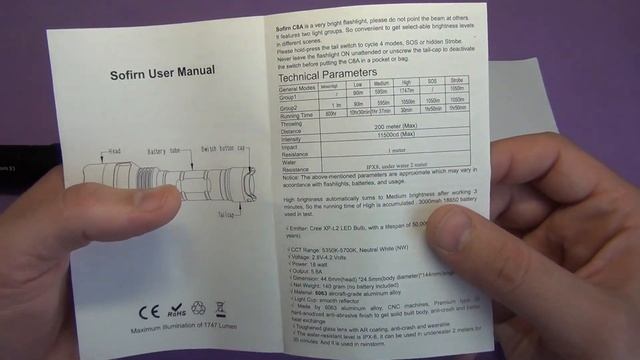 Фонарь Sofirn C8A XP-L2 ♦ Полный обзор и ночные тесты. Review and night tests смотреть онлайн