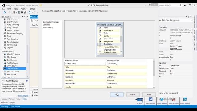 SSIS How To Connect OLE DB Source using SQL Server Table (tr) смотреть онлайн