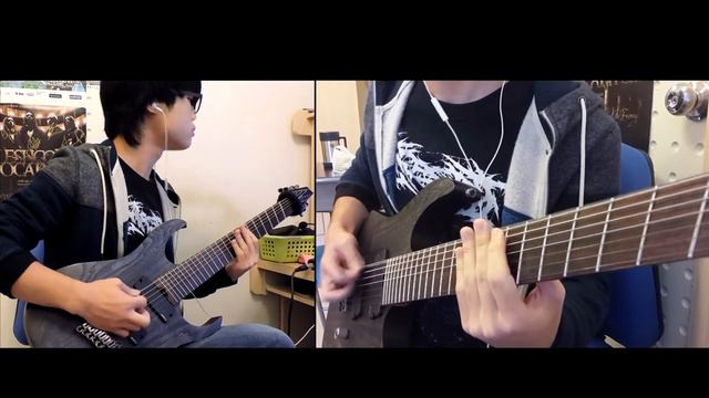 Amon Amarth--Destroyer of the Universe guitar cover (Ibanez RGIF7 fanned fret 7/Emg 808X) смотреть онлайн