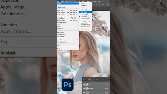 Обработка фотографии в стиле teal & orange (Photoshop) #Shorts смотреть онлайн