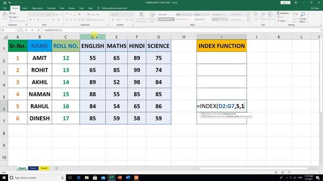 How To Use INDEX Function in Excel |Hindi | смотреть онлайн