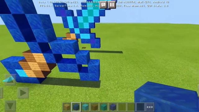 пикселей арт Minecraft Майнкрафт алмазный меч для начинающих смотреть онлайн