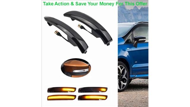 Deal Flowing Turn Signal Light LED Side Wing Rearview Mirror Dynamic Indicator Blinker For Ford Kug смотреть онлайн