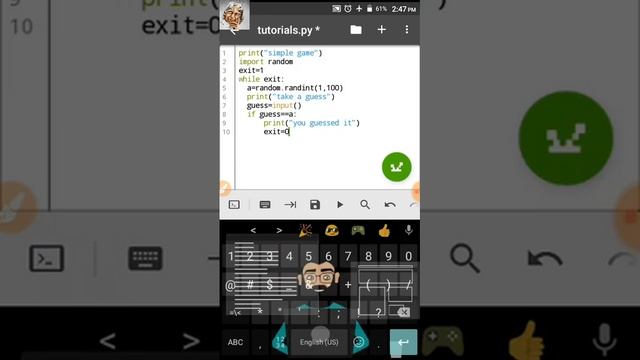 Simple game using python control statement || Tutorial #20 смотреть онлайн