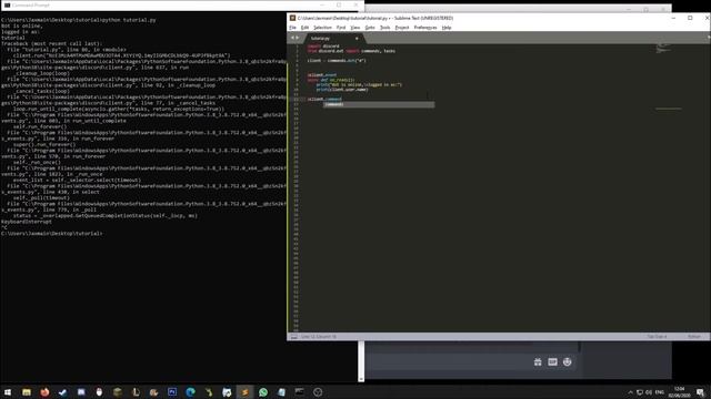 Add commands and events to your bot | Discord.py rewrite tutorial 2 смотреть онлайн