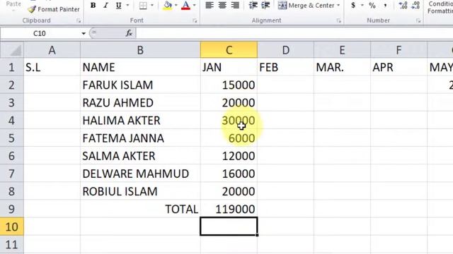 Sum function in excel || How to calculate total sum in excel || যোগফল বের করার নিয়ম смотреть онлайн
