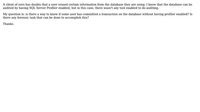 Databases: SQL Server Incident - How to audit смотреть онлайн