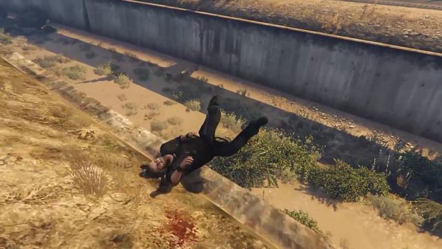 GTA 5 PC MODS: EUPHORIA ragdoll Update1.6: STUNTS and CRASHES video Gameplay смотреть онлайн