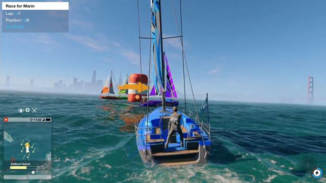 Watch_Dogs 2 playthrough pt62 - Drone and Boat Racing Fun смотреть онлайн