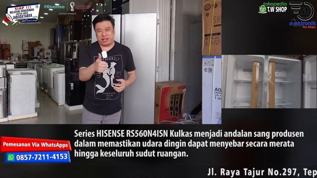 SBS HISENSE REFRIGERATOR 468L RS560N4ISN Kualitas Eropa Best Seller || SB Elektronik Ko Ahen смотреть онлайн