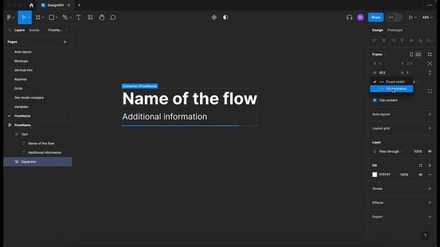 Figma: Better design handoff using a FlowName component смотреть онлайн