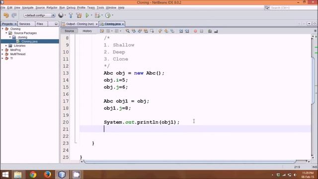 11.2 Object Cloning in Java Part 1 смотреть онлайн